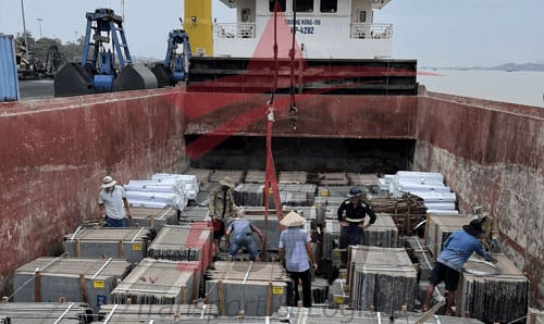 #1 Dịch Vụ Vận Chuyển Hàng Hóa Bằng Tàu Rời 5 vận chuyển hàng đá granite - Cty Vận Tải Năm Sao