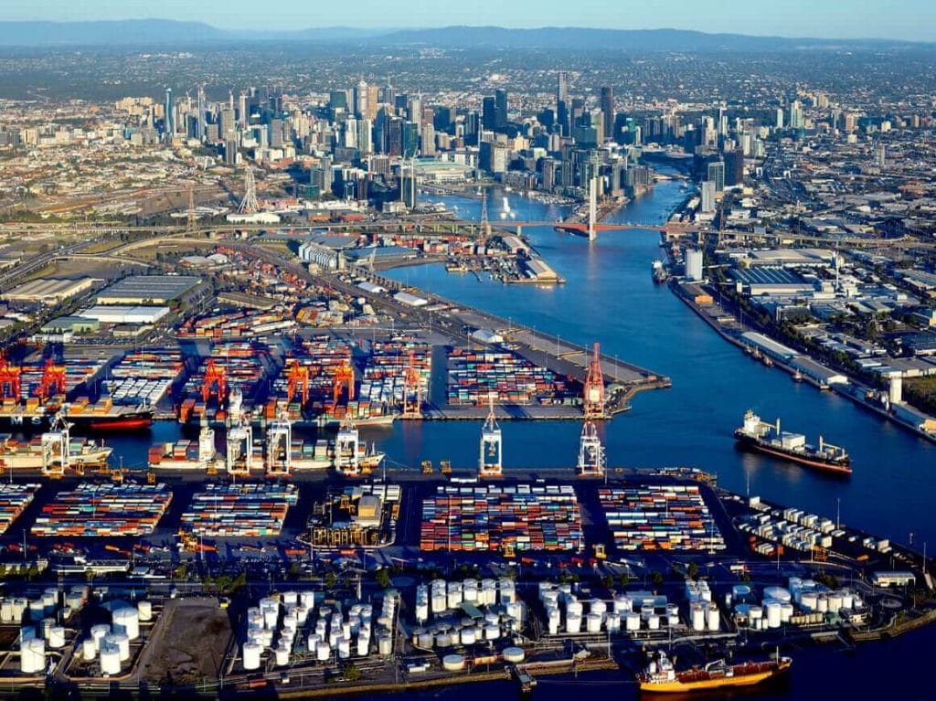 Cảng Melbourne là cảng container lớn nhất nước Úc
