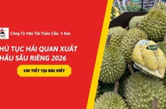 Thủ tục hải quan xuất khẩu sầu riêng