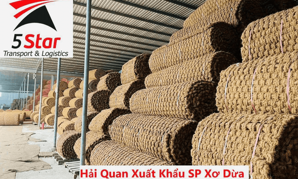 Hải quan xuất khẩu xơ dừa