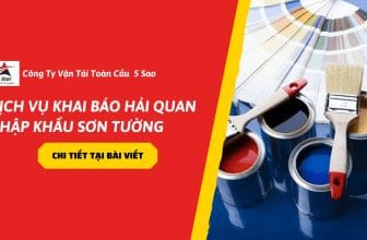 Dịch vụ khai báo hải quan nhập khẩu sơn tường