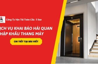 Dịch vụ khai báo hải quan nhập khẩu thang máy