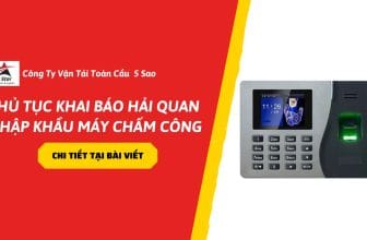 Thủ tục khai báo hải quan nhập khẩu máy chấm công