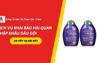 Dịch vụ khai báo hải quan nhập khẩu dầu gội