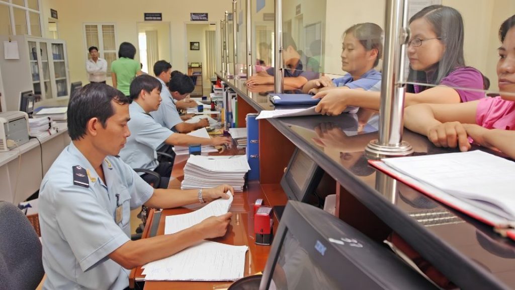 Hoạt động khai báo dịch vụ hải quan sản xuất xuất khẩu
