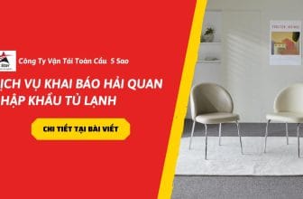 Dịch vụ khai báo hải quan nhập khẩu ghế