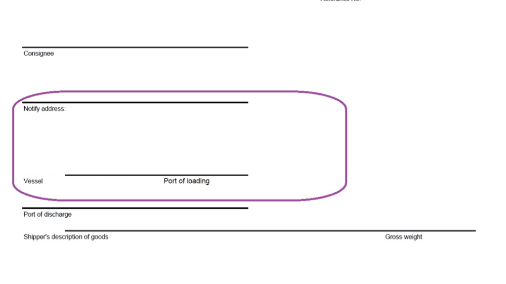 Mẫu Notify Party trong xuất nhập khẩu