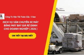 Dịch vụ vận chuyển xe máy bằng máy bay