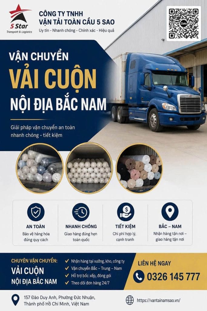 Vận chuyển hàng may mặc 2026