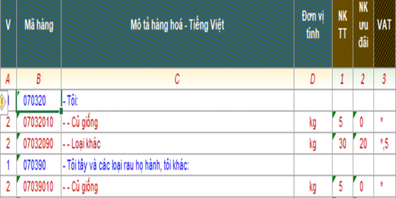 THỦ TỤC XUẤT NHẬP KHẨU TỎI GIA VỊ