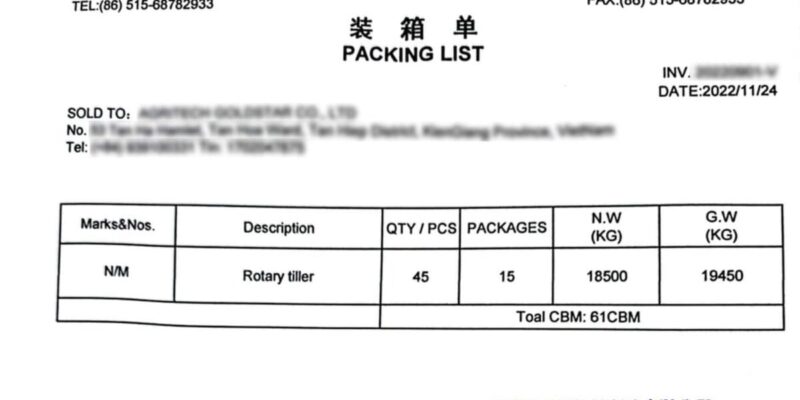 Packing List Là Gì? Các Loại Packing List Trong Xuất Nhập Khẩu