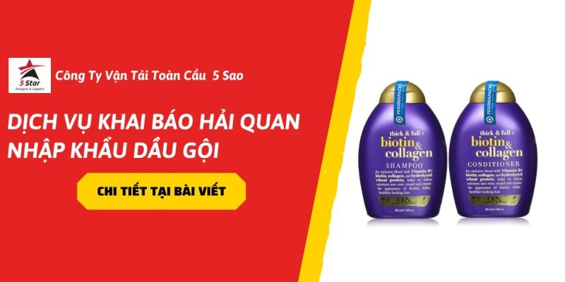 Dịch Vụ Khai Báo Hải Quan Nhập Khẩu Dầu Gội Đầu – Đúng Quy Định, Tiết Kiệm Chi Phí ( 2026 )
