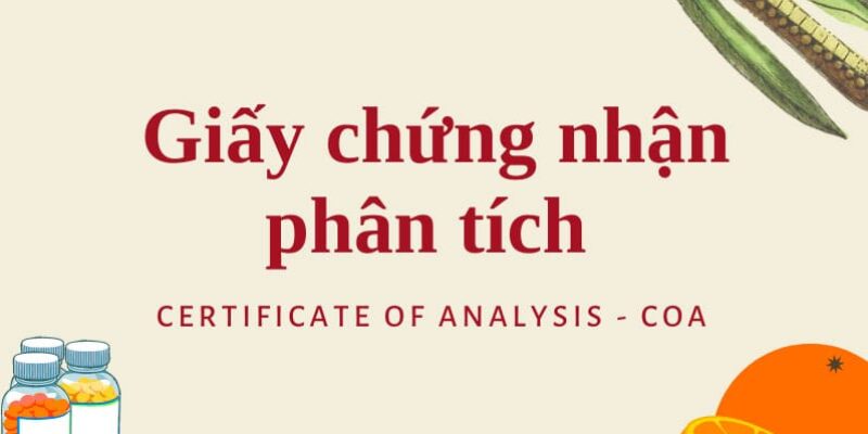 GIẤY CHỨNG NHẬN PHÂN TÍCH TRONG XUẤT NHẬP KHẨU LÀ GÌ?