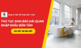 Thủ Tục Khai Báo Hải Quan Nhập Khẩu Bồn Tắm Trong Năm 2026